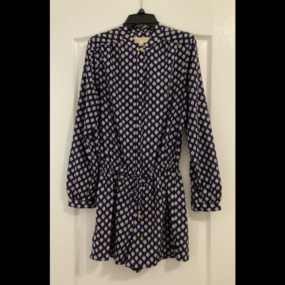 Michael Kors - Royal Blue - Long Sleeve Romper - Size S